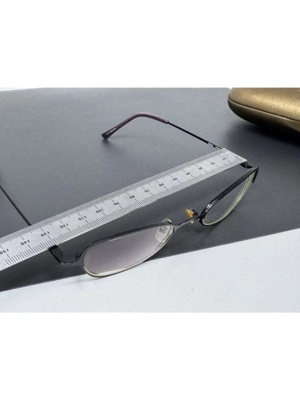 NICOLE MILLER BOW Ebony BLACK EYEGLASSES GLASSES METAL FRAME 49 [] 19 135
